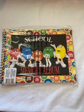 M&M'S School Memory Album with Red, Blue, Orange, Green, Yellow Characters